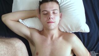 BoysHalfwayHouse - Twink Rides Older Creep's Fat Cock Bareback POV - FULL SCENE